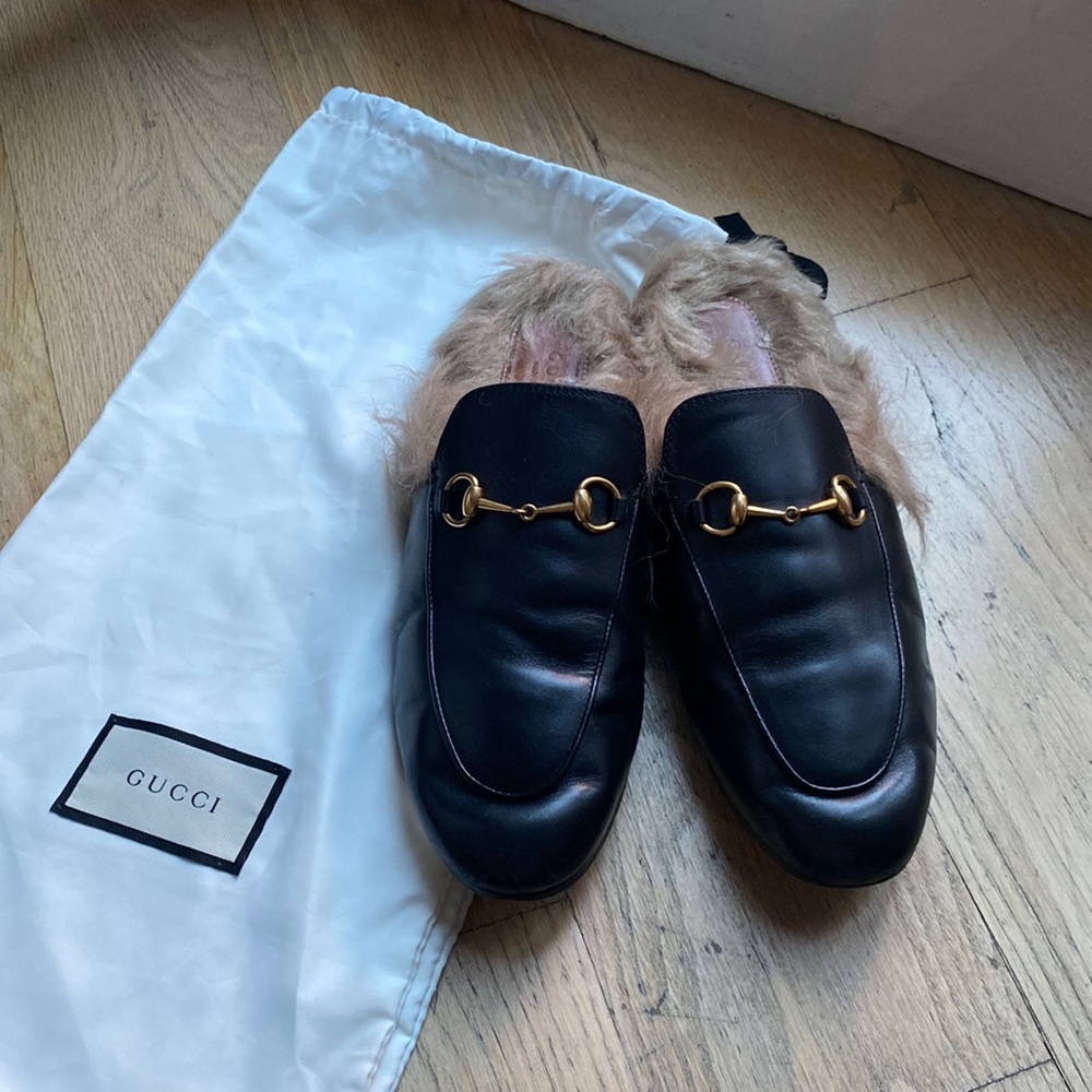 Gucci fur-lined Princetown